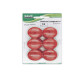 Bottoni magnetici - diametro 3 cm - rosso - Lebez - blister 12 pezzi