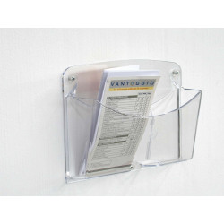 Portariviste da parete Ice - 2 tasche 1/3 A4 - Tecnostyl - set 2 pezzi