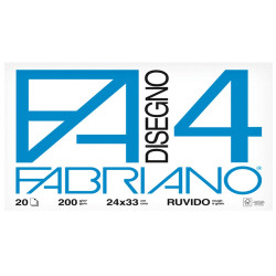 Album F4 - 24 x 33 cm - 20 fogli - 200 gr - ruvido - Fabriano