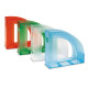 Portariviste E803 - 24,5 x 30 cm - dorso 7,5 cm - trasparente verde - Fellowes