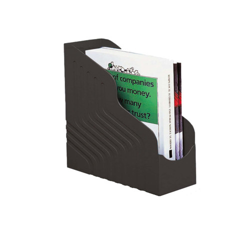 Portariviste Magazine Rack Jumbo - 25 x 32 cm - dorso 10 cm - nero - Rexel