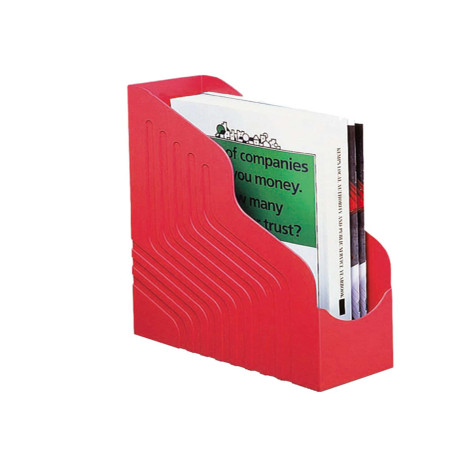 Portariviste Magazine Rack Jumbo - 25 x 32 cm - dorso 10 cm - rosso - Rexel