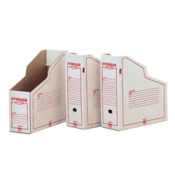 Portariviste Storage Dox 1606 - 87 x 34 x 24,5 cm - bianco/rosso - Esselte Dox