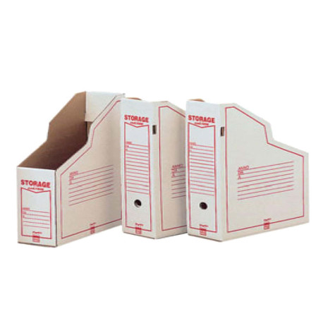 Portariviste Storage Dox 1606 - 87 x 34 x 24,5 cm - bianco/rosso - Esselte Dox