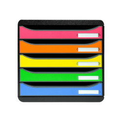Exacompta BIG-BOX Classic A4 Plus - Cassettiera - 5 cassetti - arlecchino