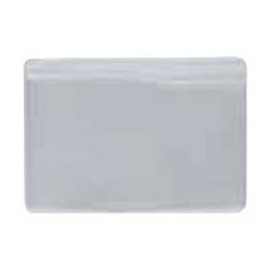 Favorit - Tasca di protezione per biglietti da visita - 2 compartimenti - per 85 x 54 mm - traslucido (pacchetto di 50)