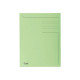Exacompta Forever - Cartelletta a 3 lembi - larghezza dorsale 2 mm - per Folio - capacità 200 fogli - verde chiaro