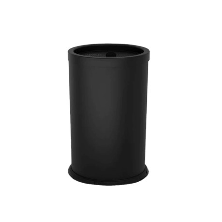 Posacenere autoestinguente coperto da terra -  diametro 31 cm -  H 72 cm - nero - Stilcasa