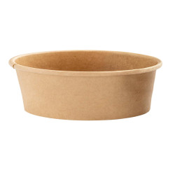 Bowl per zuppe monouso - 180 ml - cartoncino - avana - Signor Bio - conf. 25 pezzi
