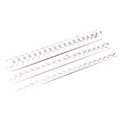 Fellowes - 16 mm - 30 cm - A4 (210 x 297 mm) - 120 fogli - bianco - 100 pezzi pettine per la rilegatura in plastica - per Fello