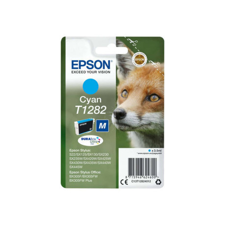 Epson T1282 - 3.5 ml - taglia M - ciano - originale - blister - cartuccia d'inchiostro - per Stylus S22, SX130, SX230, SX235, S