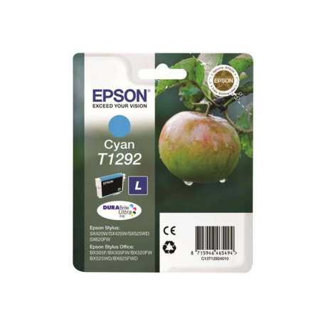Epson T1292 - Taglia L - ciano - originale - blister con radiofrequenza / allarme acustico - cartuccia d'inchiostro - per Stylu