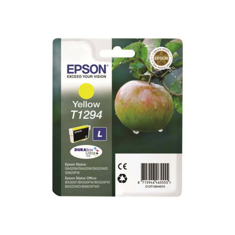 Epson T1294 - Taglia L - giallo - originale - blister con radiofrequenza / allarme acustico - cartuccia d'inchiostro - per Styl