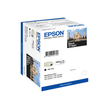 Epson T7441 - 181.1 ml - nero - originale - blister - cartuccia d'inchiostro - per WorkForce Pro WP-M4015 DN, WP-M4095 DN, WP-M