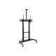 Helgi - Carrello - per pannello piatto/impianto AV - metallo, acciaio - nero ardesia - dimensione schermo: 60"-100" - per Helgi