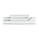 Pressini adesivi - con linguette in metallo - 15 x 150 mm - Lebez - conf. 100 pezzi