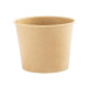 Bowl per zuppe monouso - 780 ml - cartoncino  - avana - Signor Bio - conf. 25 pezzi