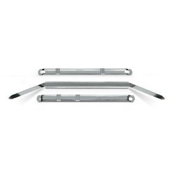 Pressini fermafogli - metallo - 12 x 80 mm - Lebez - conf. 50 pezzi