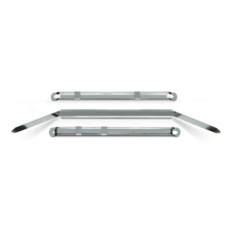 Pressini fermafogli - metallo - 12 x 80 mm - Lebez - conf. 50 pezzi