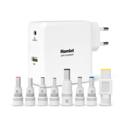 Hamlet Notebook Charger alimentatore universale da 65w per notebook e dispositivi mobili, Universale, Interno, 100 - 240 V, 50/
