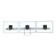 Ergotron HX - Componente di montaggio (impugnatura, 3 snodi, archetto a tripla cerniera) - per 3 schermi LCD - bianco - dimensi