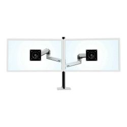 Ergotron LX - Kit montaggio (perno verticale alto, braccio a doppio impilamento) - per 2 display LCD - Alluminio, acciaio - all