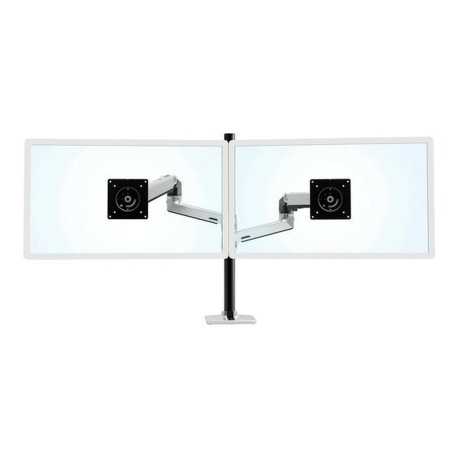 Ergotron LX - Kit montaggio (perno verticale alto, braccio a doppio impilamento) - per 2 display LCD - Alluminio, acciaio - all
