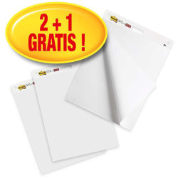 Lavagna adesiva Meeting Chart - bianco - Post-It - Promo pack 2+1 pezzi