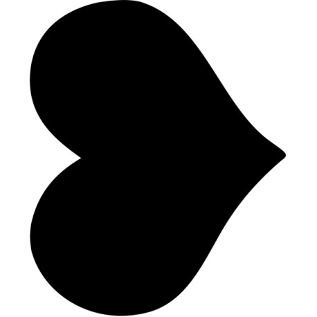 Lavagna da parete Silhouette - 29,5 x 35,8 cm - forma cuore - nero - Securit