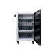 Helgi Omnichart 36 GO - Carrello (solo carica) - angoli arrotondati - per 36 tablet / notebook - bloccabile - plastica - bianco