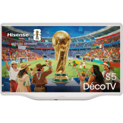 Hisense 32S5Q, 81,3 cm (32"), 1920 x 1080 Pixel, QLED, Smart TV, Wi-Fi, Argento, Bianco