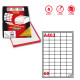 Etichette adesive A/402 - in carta - permanenti - 37,5 x 23,5 mm - 60 et/fg - 100 fogli - bianco - angoli tondi - Markin