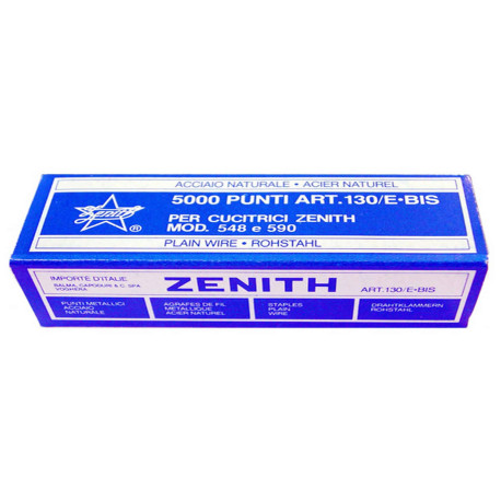 Punti 130/E bis - 6/4 - acciaio naturale - metallo - Zenith - conf. 5000 punti