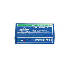 Punti 130/Z6 - 6/6 - acciaio zincato - metallo - Zenith - conf. 1000 punti