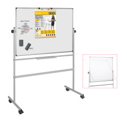 Lavagna magnetica girevole Professional - 100 x 150 cm - bianco - Bi-Office