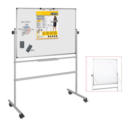 Lavagna magnetica girevole Professional - 100 x 200 cm - bianco - Bi-Office