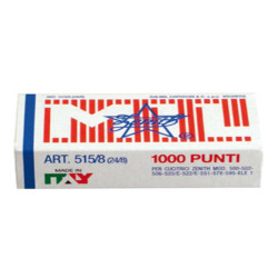 Punti 515/8 - 24/8 - acciaio naturale - metallo - Zenith - conf. 1000 punti