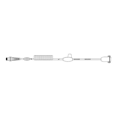 Honeywell - Cavo seriale - DB-9 (F) - 5 V - 5 m - avvolto a spirale - nero - per Thor VM1A