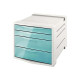 Esselte Colour'Ice - Cassettiera - 4 cassetti