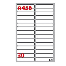 Etichette adesive A/456 - in carta - permanenti - 100 x 17 mm - 30 et/fg - 100 fogli - bianco - angoli tondi - Markin