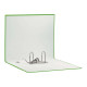 Esselte Eurofile - Cartellina con meccanismo a leva - larghezza dorsale 80 mm - per 230 x 330 mm - verde vivo