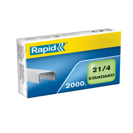 Punti Rapid Standard - 21/4 (6/4) - acciaio zincato - metallo - Rapid - conf. 2000 pezzi