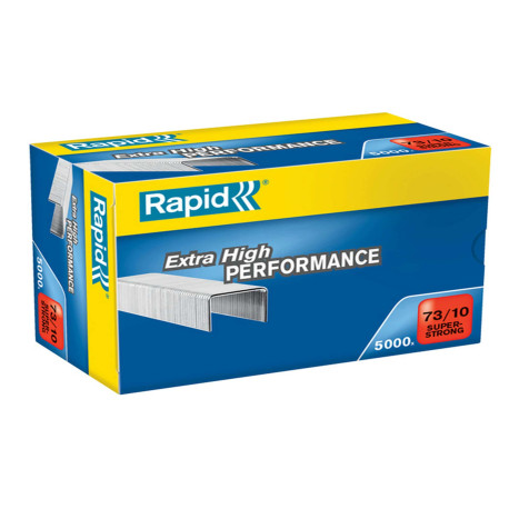 Punti Rapid Super Strong - 73/10 - acciaio zincato - metallo - Rapid - conf. 5000 pezzi