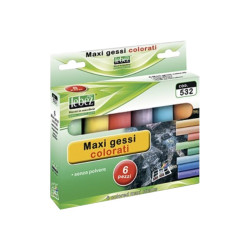 Lebez Maxi - Gesso - colori assortiti (pacchetto di 6)