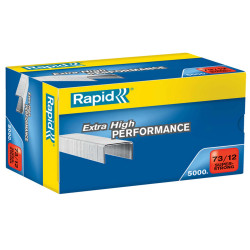 Punti Rapid Super Strong - 73/12 - acciaio zincato - metallo - Rapid - conf. 5000 pezzi