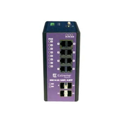 Extreme Networks ExtremeSwitching Industrial Ethernet Switches ISW 8-10/100P, 4-SFP - Switch - gestito - 8 x 10/100 (PoE+) + 4 