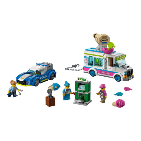 LEGO City 60314 - Il furgone dei gelati e l'inseguimento della polizia