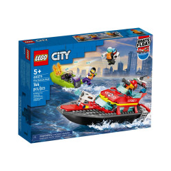 LEGO City 60373 - Barca di soccorso antincendio