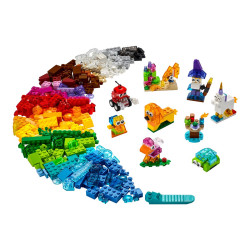 LEGO CLASSIC 11013 - Mattoncini Trasparenti Creativi