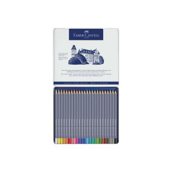 Faber-Castell GOLDFABER Aqua - Matita acquerellabile - colori assortiti (pacchetto di 24)